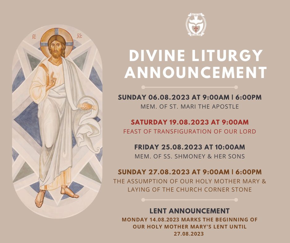 Read more about the article August Divine Liturgy Services