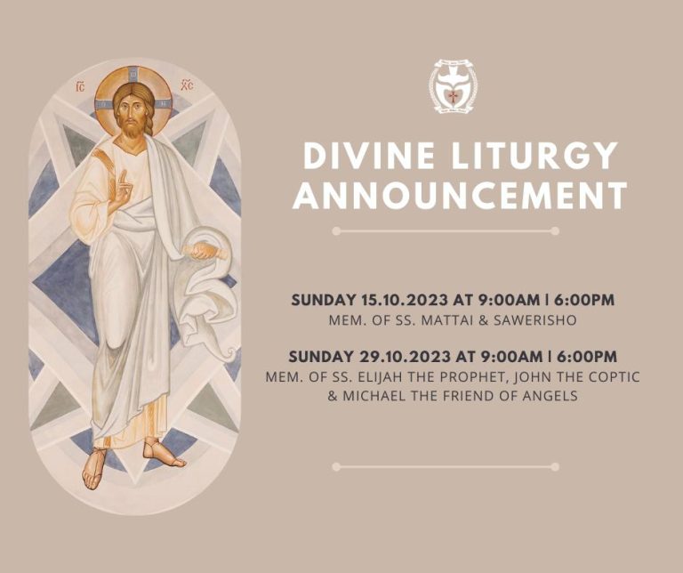 Read more about the article October Divine Liturgy Services