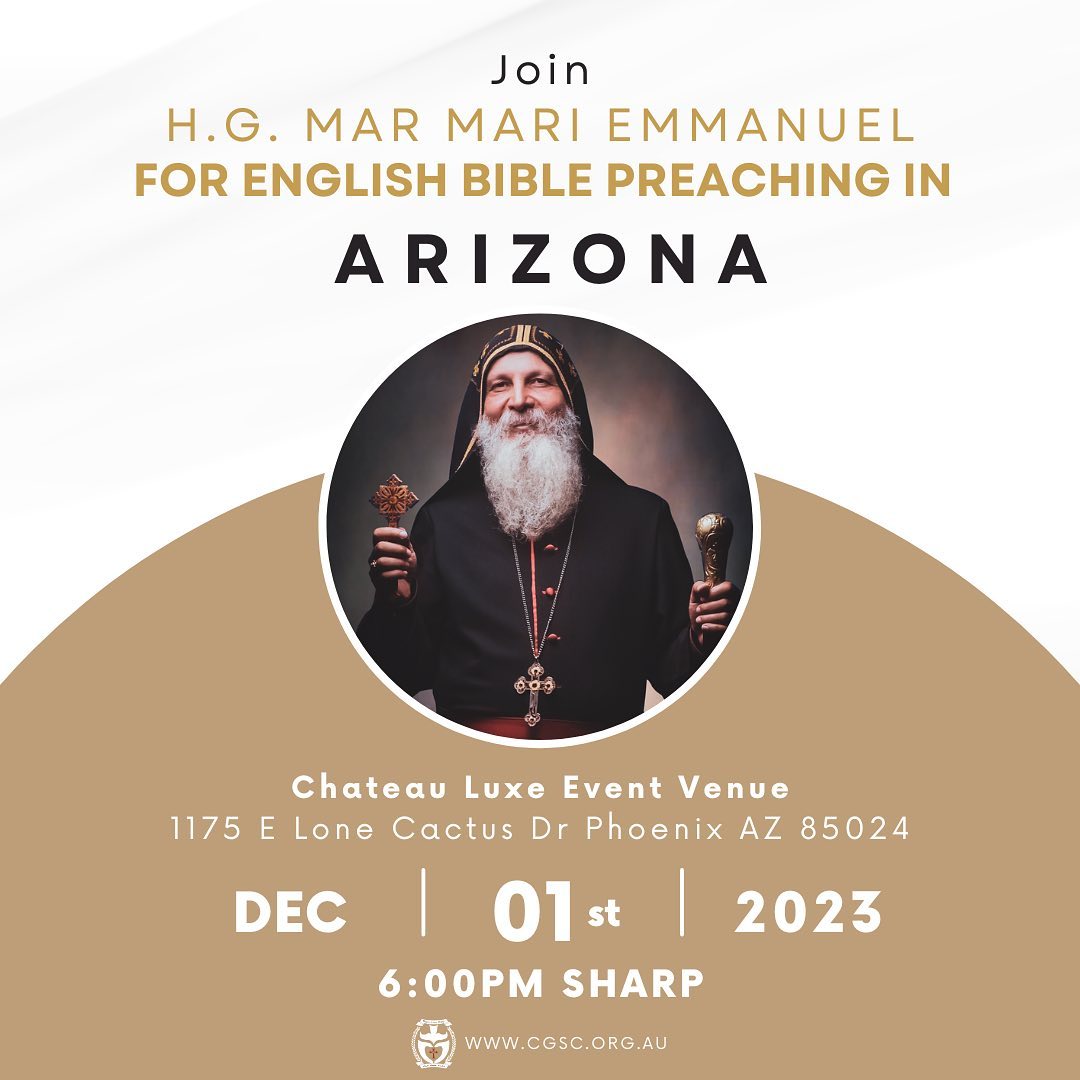 You are currently viewing H.G. Mar Mari Emmanuel in Arizona