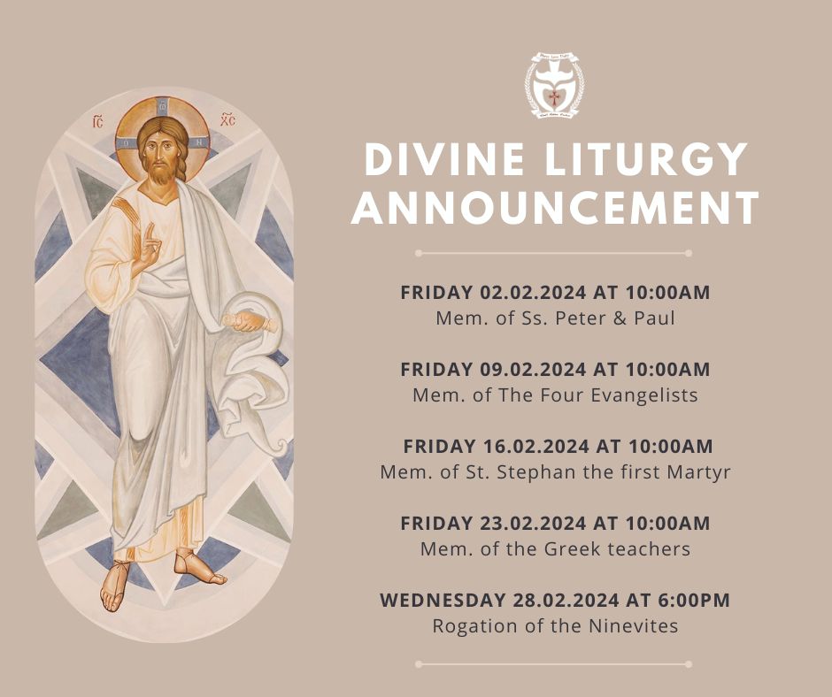 You are currently viewing February Divine Liturgy Services