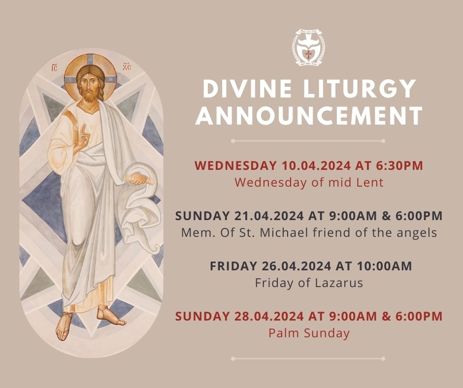 You are currently viewing April Divine Liturgy Services