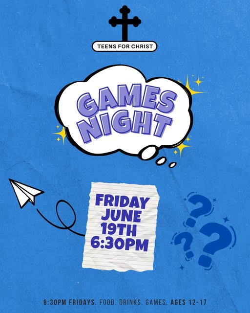 Read more about the article Teens for Christ – Games Night June 2026